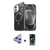 MARSİLYAN™- iPhone 11 Kılıf Kıvılcım Form Prime - Şeffaf 360 Full Body Arka Koruyucu + Raze Metal Kamera Lens - MR