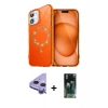 MARSİLYAN™- iPhone 11 Kılıf Kıvılcım Form Prime - Şeffaf 360 Full Body Arka Koruyucu + Raze Metal Kamera Lens - MR