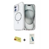 MARSİLYAN™- iPhone 11 Kılıf Kıvılcım Form Prime - Şeffaf Pasifik Cam Ekran Koruyucu + Rainbow Kamera Lens Koruma Cam - KI