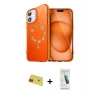 MARSİLYAN™- iPhone 11 Kılıf Kıvılcım Form Prime - Şeffaf Pasifik Cam Ekran Koruyucu + Rainbow Kamera Lens Koruma Cam - KI