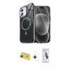 MARSİLYAN™- iPhone 11 Kılıf Kıvılcım Form Prime - Şeffaf Pasifik Cam Ekran Koruyucu + Rainbow Kamera Lens Koruma Cam - KI