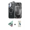 MARSİLYAN™- iPhone 11 Kılıf Kıvılcım Form Prime - Şeffaf Pasifik Cam Ekran Koruyucu + Raze Metal Kamera Lens - KI
