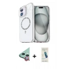 MARSİLYAN™- iPhone 11 Kılıf Kıvılcım Form Prime - Şeffaf Pasifik Cam Ekran Koruyucu + Raze Metal Kamera Lens - KI