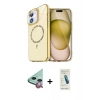 MARSİLYAN™- iPhone 11 Kılıf Kıvılcım Form Prime - Şeffaf Pasifik Cam Ekran Koruyucu + Raze Metal Kamera Lens - KI