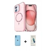 MARSİLYAN™- iPhone 11 Kılıf Kıvılcım Form Prime - Şeffaf Pasifik Cam Ekran Koruyucu + Neon Fosforlu Kamera Lens - MI