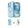 MARSİLYAN™- iPhone 11 Kılıf Kıvılcım Form Prime - Şeffaf Pasifik Cam Ekran Koruyucu + Neon Fosforlu Kamera Lens - MI