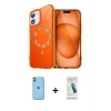 MARSİLYAN™- iPhone 11 Kılıf Kıvılcım Form Prime - Şeffaf Pasifik Cam Ekran Koruyucu + Neon Fosforlu Kamera Lens - YL
