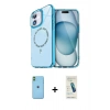 MARSİLYAN™- iPhone 11 Kılıf Kıvılcım Form Prime - Şeffaf Pasifik Cam Ekran Koruyucu + Neon Fosforlu Kamera Lens - YL