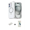 MARSİLYAN™- iPhone 11 Kılıf Kıvılcım Form Prime - Şeffaf Pasifik Cam Ekran Koruyucu + Renkli Kamera Lens Koruma Cam - PE