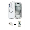 MARSİLYAN™- iPhone 11 Kılıf Kıvılcım Form Prime - Şeffaf Pasifik Cam Ekran Koruyucu + Pers Alüminyum Kamera Lens - GD