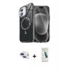MARSİLYAN™- iPhone 11 Kılıf Kıvılcım Form Prime - Şeffaf Pasifik Cam Ekran Koruyucu + Pers Alüminyum Kamera Lens - LT