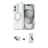 MARSİLYAN™- iPhone 11 Kılıf Kıvılcım Form Prime - Şeffaf Pasifik Cam Ekran Koruyucu + Pers Alüminyum Kamera Lens - LT