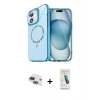 MARSİLYAN™- iPhone 11 Kılıf Kıvılcım Form Prime - Şeffaf Pasifik Cam Ekran Koruyucu + Pers Alüminyum Kamera Lens - LT