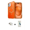 MARSİLYAN™- iPhone 11 Kılıf Kıvılcım Form Prime - Şeffaf Pasifik Cam Ekran Koruyucu + Pers Alüminyum Kamera Lens - GD