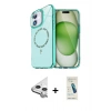 MARSİLYAN™- iPhone 11 Kılıf Kıvılcım Form Prime - Şeffaf Pasifik Cam Ekran Koruyucu + Raze Metal Kamera Lens - GS