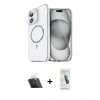 MARSİLYAN™- iPhone 11 Kılıf Kıvılcım Form Prime - Şeffaf Pasifik Cam Ekran Koruyucu + Kamera Lens Koruma Cam - SF