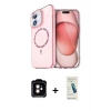 MARSİLYAN™- iPhone 11 Kılıf Kıvılcım Form Prime - Şeffaf Pasifik Cam Ekran Koruyucu + PVD Metal Kamera Lens - TU