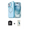 MARSİLYAN™- iPhone 11 Kılıf Kıvılcım Form Prime - Şeffaf Pasifik Cam Ekran Koruyucu + PVD Metal Kamera Lens - TU
