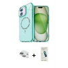 MARSİLYAN™- iPhone 11 Kılıf Kıvılcım Form Prime - Şeffaf Pasifik Cam Ekran Koruyucu + Pers Alüminyum Kamera Lens - YL
