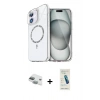 MARSİLYAN™- iPhone 11 Kılıf Kıvılcım Form Prime - Şeffaf Pasifik Cam Ekran Koruyucu + Pers Alüminyum Kamera Lens - YL