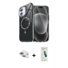 MARSİLYAN™- iPhone 11 Kılıf Kıvılcım Form Prime - Şeffaf Pasifik Cam Ekran Koruyucu + Pers Alüminyum Kamera Lens - YL