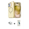 MARSİLYAN™- iPhone 11 Kılıf Kıvılcım Form Prime - Şeffaf Pasifik Cam Ekran Koruyucu + Pers Alüminyum Kamera Lens - YL