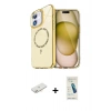 MARSİLYAN™- iPhone 11 Kılıf Kıvılcım Form Prime - Şeffaf Pasifik Cam Ekran Koruyucu + Renkli Kamera Lens Koruma Cam - YL