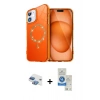 MARSİLYAN™- iPhone 11 Kılıf Kıvılcım Form Prime - Şeffaf Royal Nano Ekran Koruyucu + Pers Alüminyum Kamera Lens - GI