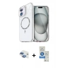 MARSİLYAN™- iPhone 11 Kılıf Kıvılcım Form Prime - Şeffaf Royal Nano Ekran Koruyucu + Pers Alüminyum Kamera Lens - GI