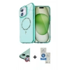 MARSİLYAN™- iPhone 11 Kılıf Kıvılcım Form Prime - Şeffaf Royal Nano Ekran Koruyucu + Raze Metal Kamera Lens - KI