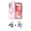 MARSİLYAN™- iPhone 11 Kılıf Kıvılcım Form Prime - Şeffaf Royal Nano Ekran Koruyucu + Raze Metal Kamera Lens - KI