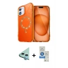 MARSİLYAN™- iPhone 11 Kılıf Kıvılcım Form Prime - Şeffaf Royal Nano Ekran Koruyucu + Raze Metal Kamera Lens - MI