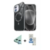 MARSİLYAN™- iPhone 11 Kılıf Kıvılcım Form Prime - Şeffaf Royal Nano Ekran Koruyucu + Raze Metal Kamera Lens - MI