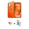 MARSİLYAN™- iPhone 11 Kılıf Kıvılcım Form Prime - Şeffaf Royal Nano Ekran Koruyucu + Pers Alüminyum Kamera Lens - KI