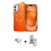 MARSİLYAN™- iPhone 11 Kılıf Kıvılcım Form Prime - Şeffaf Royal Nano Ekran Koruyucu + Pers Alüminyum Kamera Lens - GD