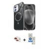 MARSİLYAN™- iPhone 11 Kılıf Kıvılcım Form Prime - Şeffaf Royal Nano Ekran Koruyucu + Pers Alüminyum Kamera Lens - KI
