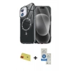 MARSİLYAN™- iPhone 11 Kılıf Kıvılcım Form Prime - Şeffaf Royal Nano Ekran Koruyucu + Rainbow Kamera Lens Koruma Cam - KI