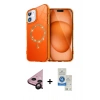 MARSİLYAN™- iPhone 11 Kılıf Kıvılcım Form Prime - Şeffaf Royal Nano Ekran Koruyucu + Raze Metal Kamera Lens - SH