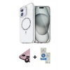 MARSİLYAN™- iPhone 11 Kılıf Kıvılcım Form Prime - Şeffaf Royal Nano Ekran Koruyucu + Raze Metal Kamera Lens - SH