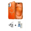 MARSİLYAN™- iPhone 11 Kılıf Kıvılcım Form Prime - Şeffaf Royal Nano Ekran Koruyucu + Raze Metal Kamera Lens - GS