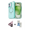 MARSİLYAN™- iPhone 11 Kılıf Kıvılcım Form Prime - Şeffaf Royal Nano Ekran Koruyucu + Raze Metal Kamera Lens - SH