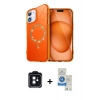 MARSİLYAN™- iPhone 11 Kılıf Kıvılcım Form Prime - Şeffaf Royal Nano Ekran Koruyucu + PVD Metal Kamera Lens - SH