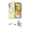 MARSİLYAN™- iPhone 11 Kılıf Kıvılcım Form Prime - Şeffaf Royal Nano Ekran Koruyucu + Renkli Kamera Lens Koruma Cam - TU