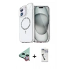 MARSİLYAN™- iPhone 11 Kılıf Kıvılcım Form Prime - Şeffaf Uv Polymer Nano Ekran Koruyucu + Raze Metal Kamera Lens - KI