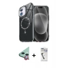 MARSİLYAN™- iPhone 11 Kılıf Kıvılcım Form Prime - Şeffaf Uv Polymer Nano Ekran Koruyucu + Raze Metal Kamera Lens - KI