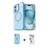 MARSİLYAN™- iPhone 11 Kılıf Kıvılcım Form Prime - Şeffaf Uv Polymer Nano Ekran Koruyucu + Neon Fosforlu Kamera Lens - YL
