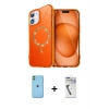 MARSİLYAN™- iPhone 11 Kılıf Kıvılcım Form Prime - Şeffaf Uv Polymer Nano Ekran Koruyucu + Neon Fosforlu Kamera Lens - YL
