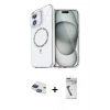 MARSİLYAN™- iPhone 11 Kılıf Kıvılcım Form Prime - Şeffaf Uv Polymer Nano Ekran Koruyucu + Pers Alüminyum Kamera Lens - LT
