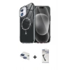 MARSİLYAN™- iPhone 11 Kılıf Kıvılcım Form Prime - Şeffaf Uv Polymer Nano Ekran Koruyucu + Pers Alüminyum Kamera Lens - LT