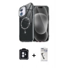 MARSİLYAN™- iPhone 11 Kılıf Kıvılcım Form Prime - Şeffaf Uv Polymer Nano Ekran Koruyucu + PVD Metal Kamera Lens - MI